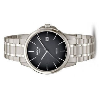 Foto 2 | Reloj Boccia Titanium Con Fecha Plateado para Hombre