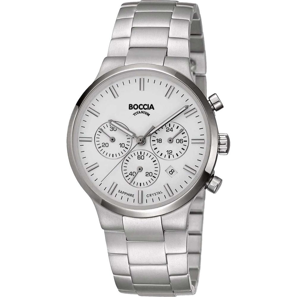 Foto 2 pulgar | Reloj Boccia Titanium con Fecha Plateado para Hombre