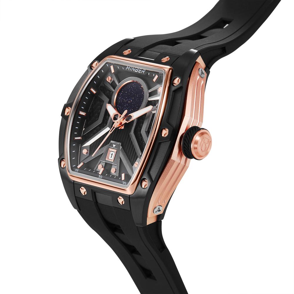 Foto 3 pulgar | Reloj Minber Negro para Hombre