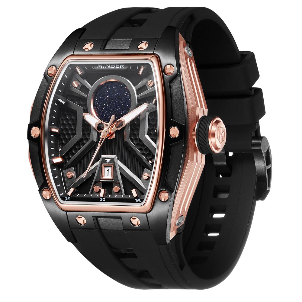Foto 6 pulgar | Reloj Minber Negro para Hombre