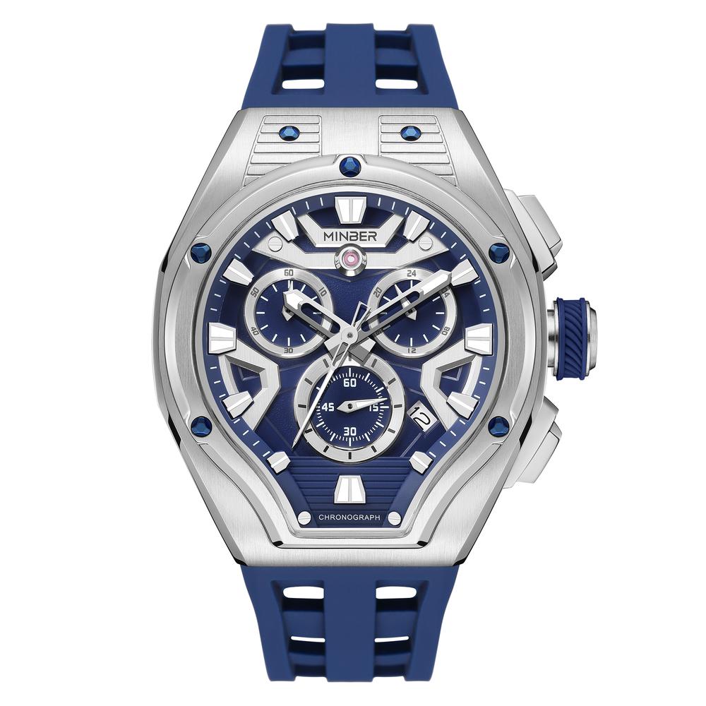 Foto 2 pulgar | Reloj Minber Azul para Hombre