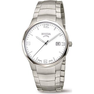 Foto 1 | Reloj Boccia Titanium Plateado para Hombre
