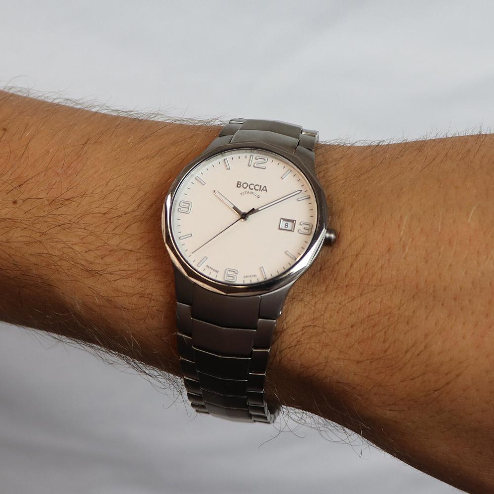 Foto 4 pulgar | Reloj Boccia Titanium Plateado para Hombre