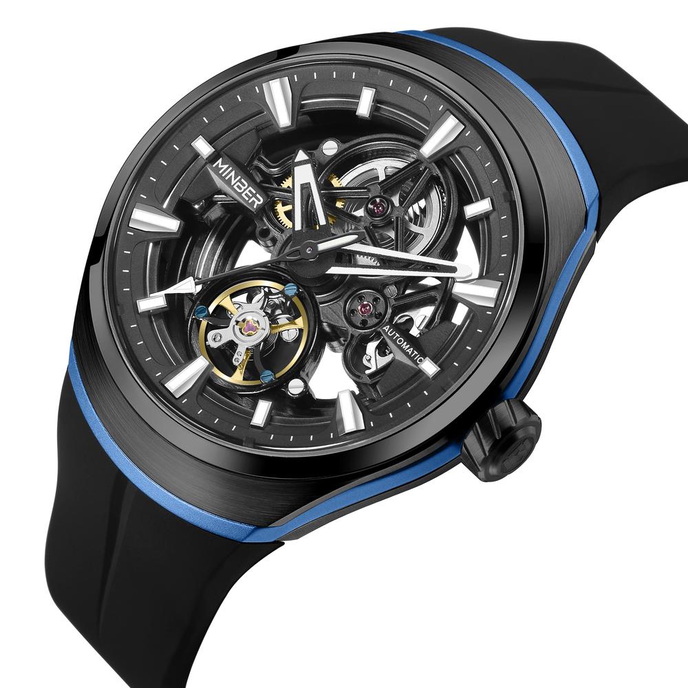 Foto 5 pulgar | Reloj Minber Negro para Hombre