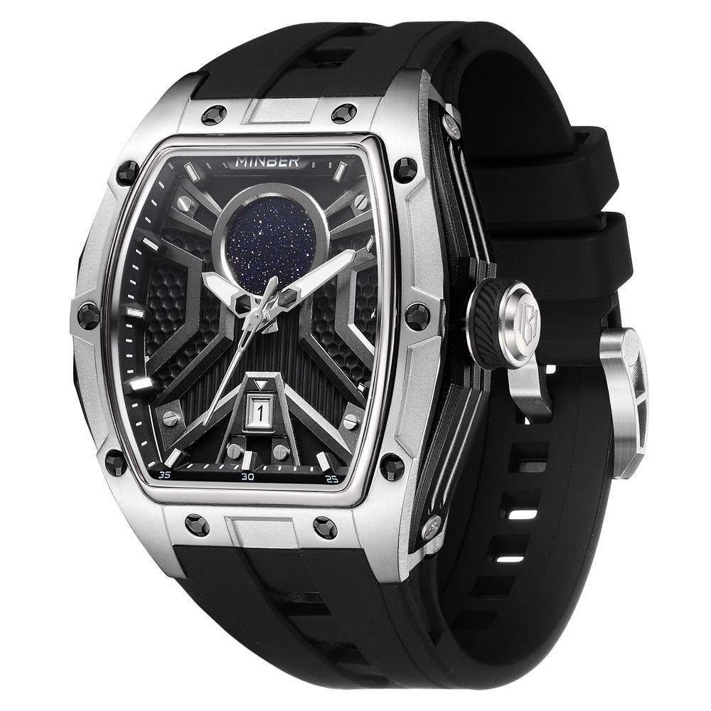 Foto 5 pulgar | Reloj Minber Negro para Hombre
