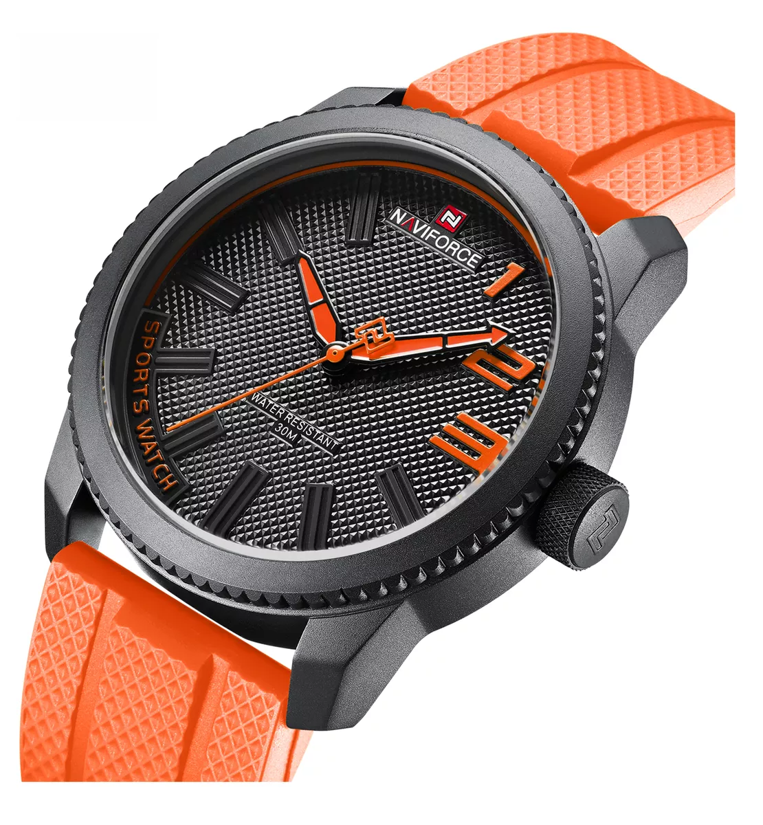 Foto 4 pulgar | Reloj Deportivo Naviforce Impermeable Naranja