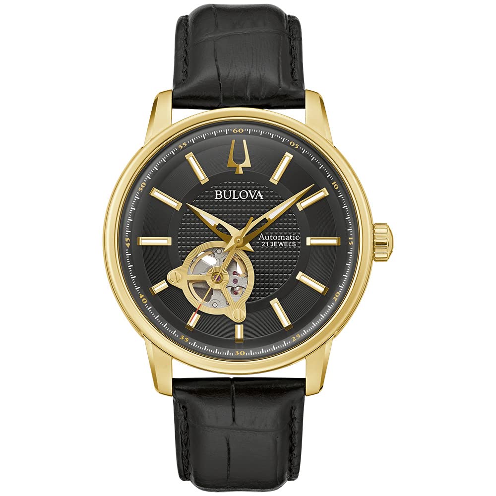 Reloj Bulova 97A166 de Piel Clásico Automático para Hombre - Venta Internacional