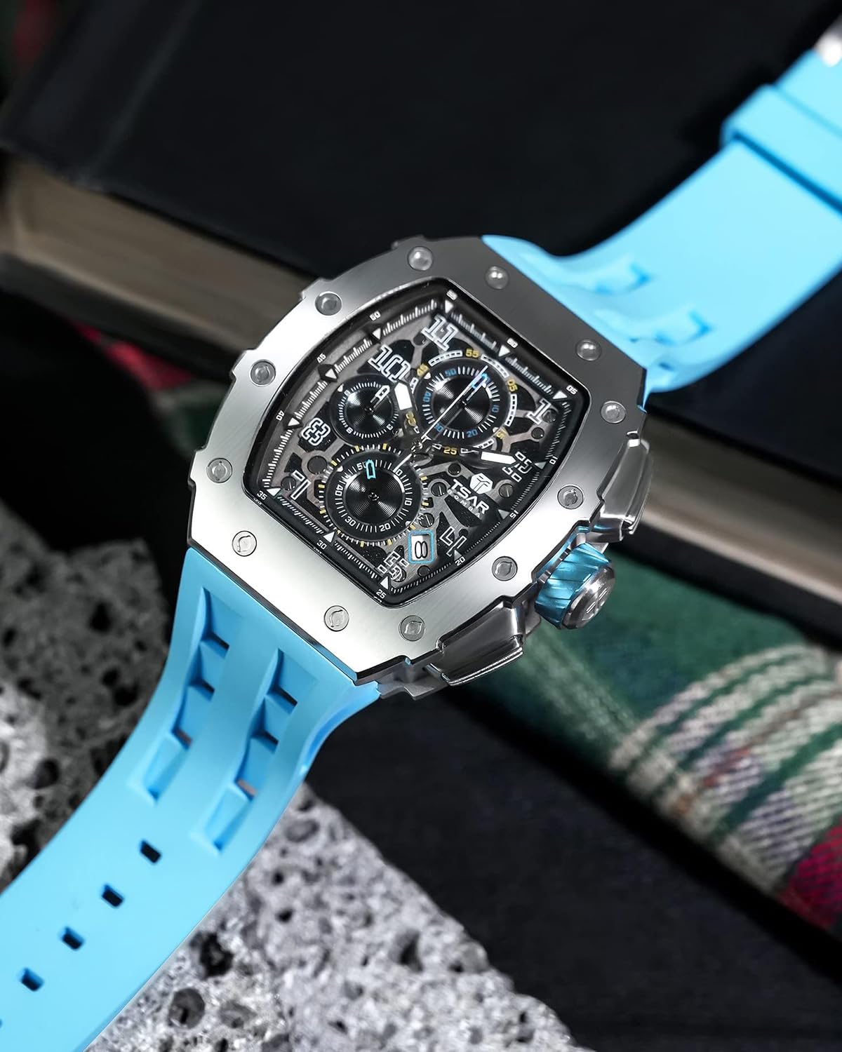 Foto 4 pulgar | Reloj Tsar Bomba Tonneau Analógico para Hombre- Venta Internacional