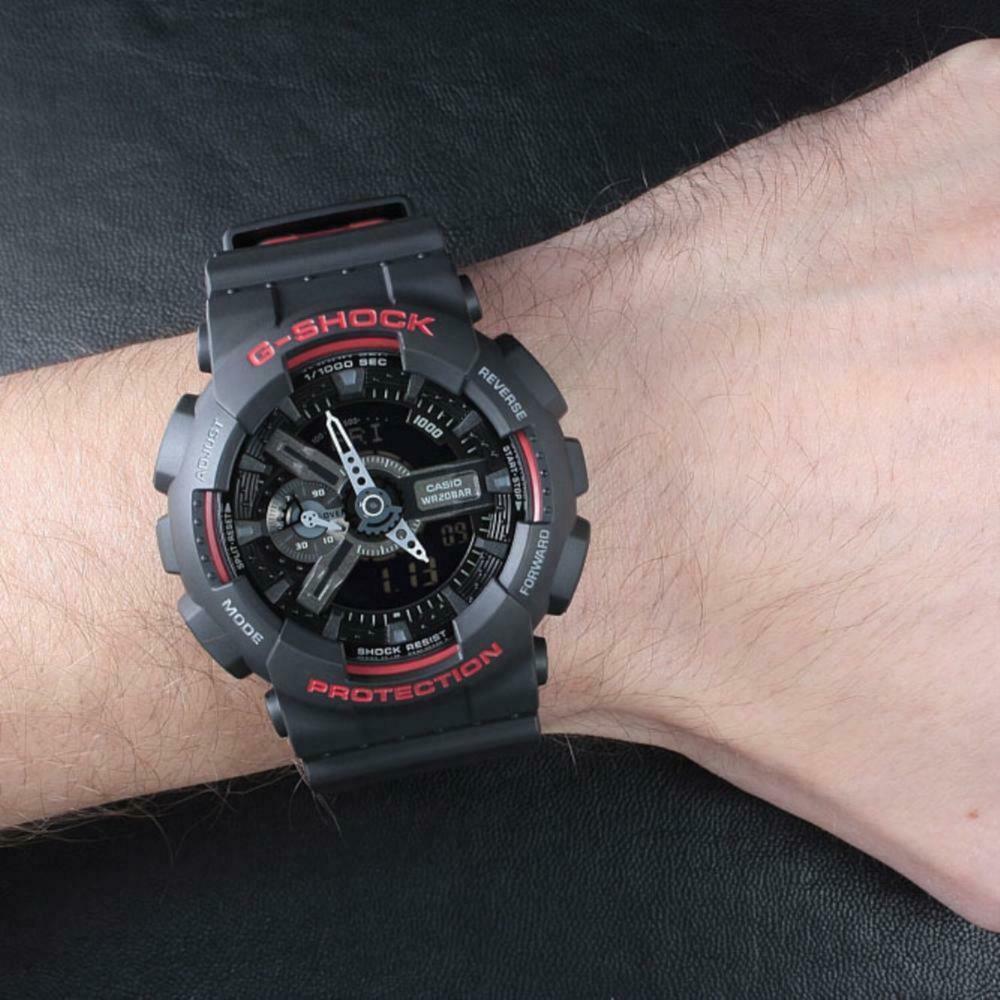 Foto 4 pulgar | Reloj G-Shock Ga-110hr-1acr Black & Red Series Negro