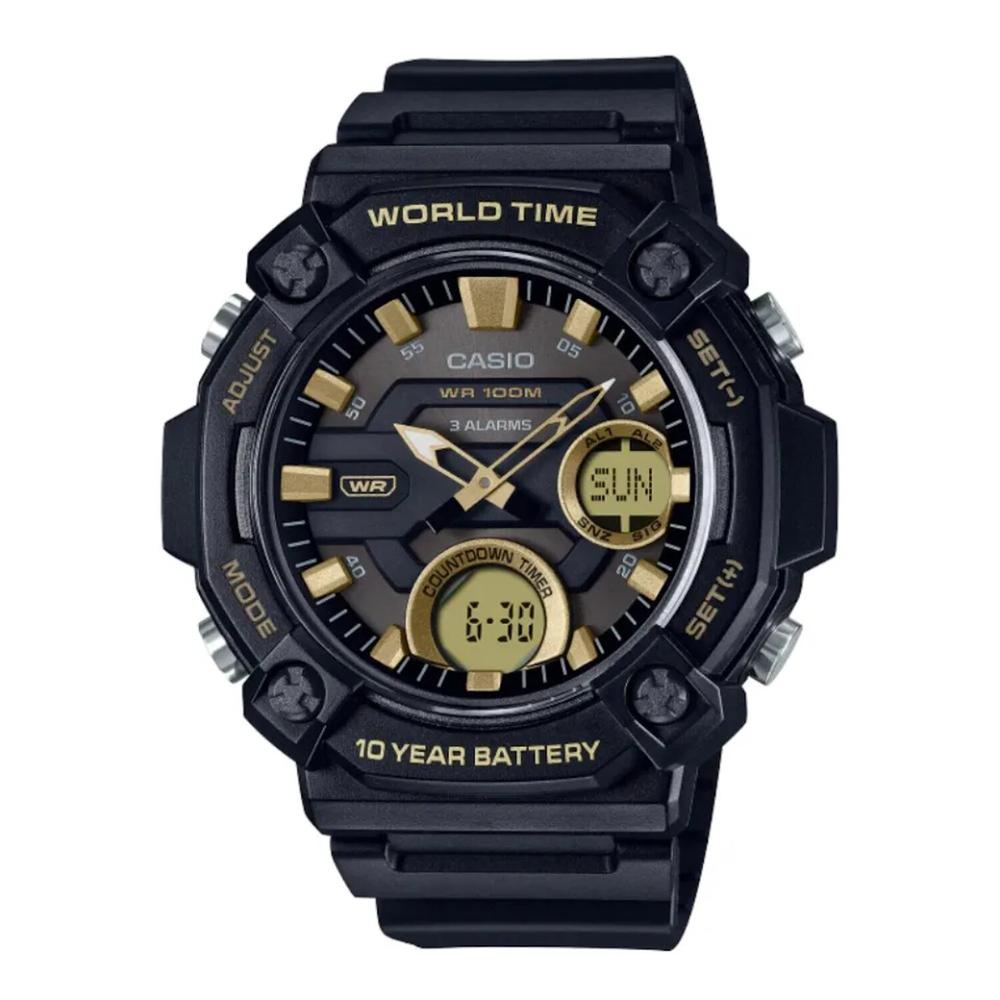 Foto 2 pulgar | Reloj Casio World Time Sport Negro