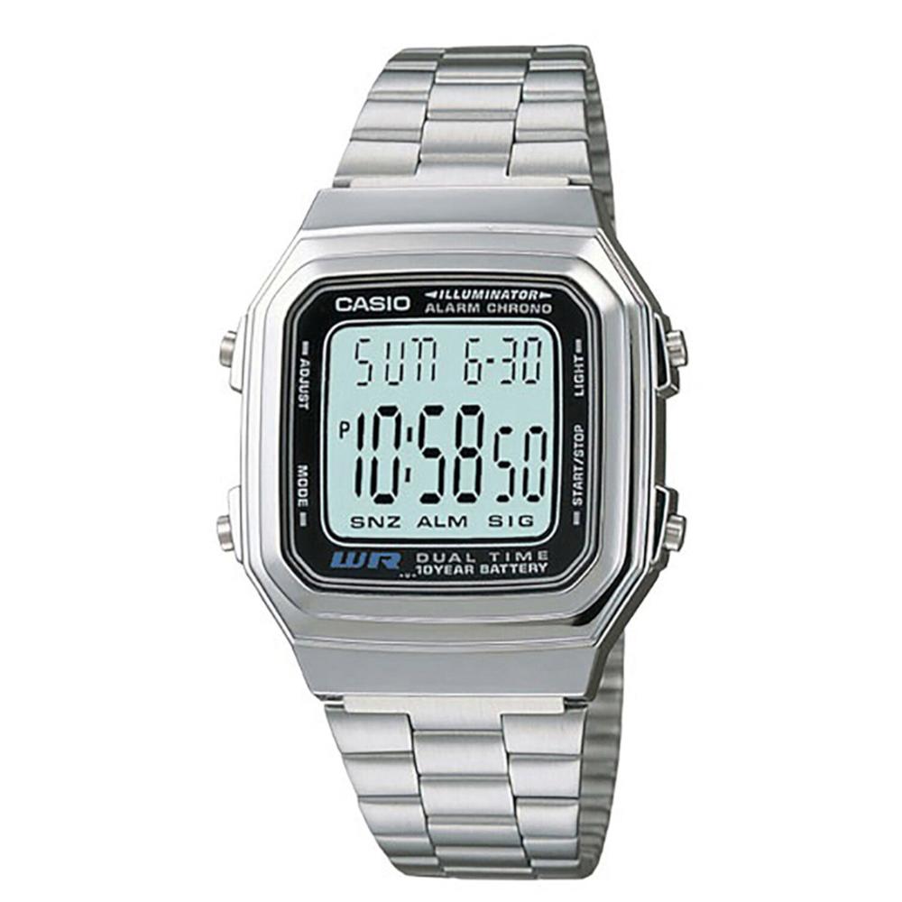 Foto 2 pulgar | Reloj Casio A178wa-1acf Retro Pila De 10 Años De Duración Acero