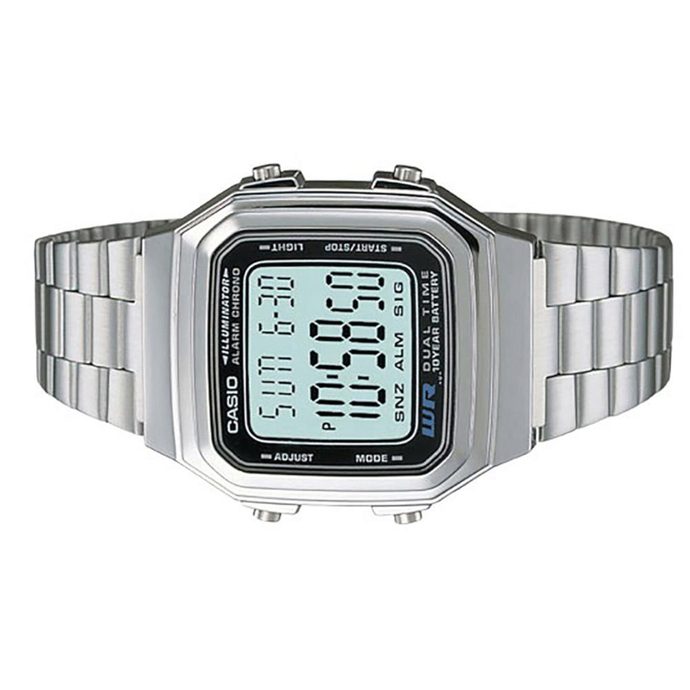 Foto 3 pulgar | Reloj Casio A178wa-1acf Retro Pila De 10 Años De Duración Acero