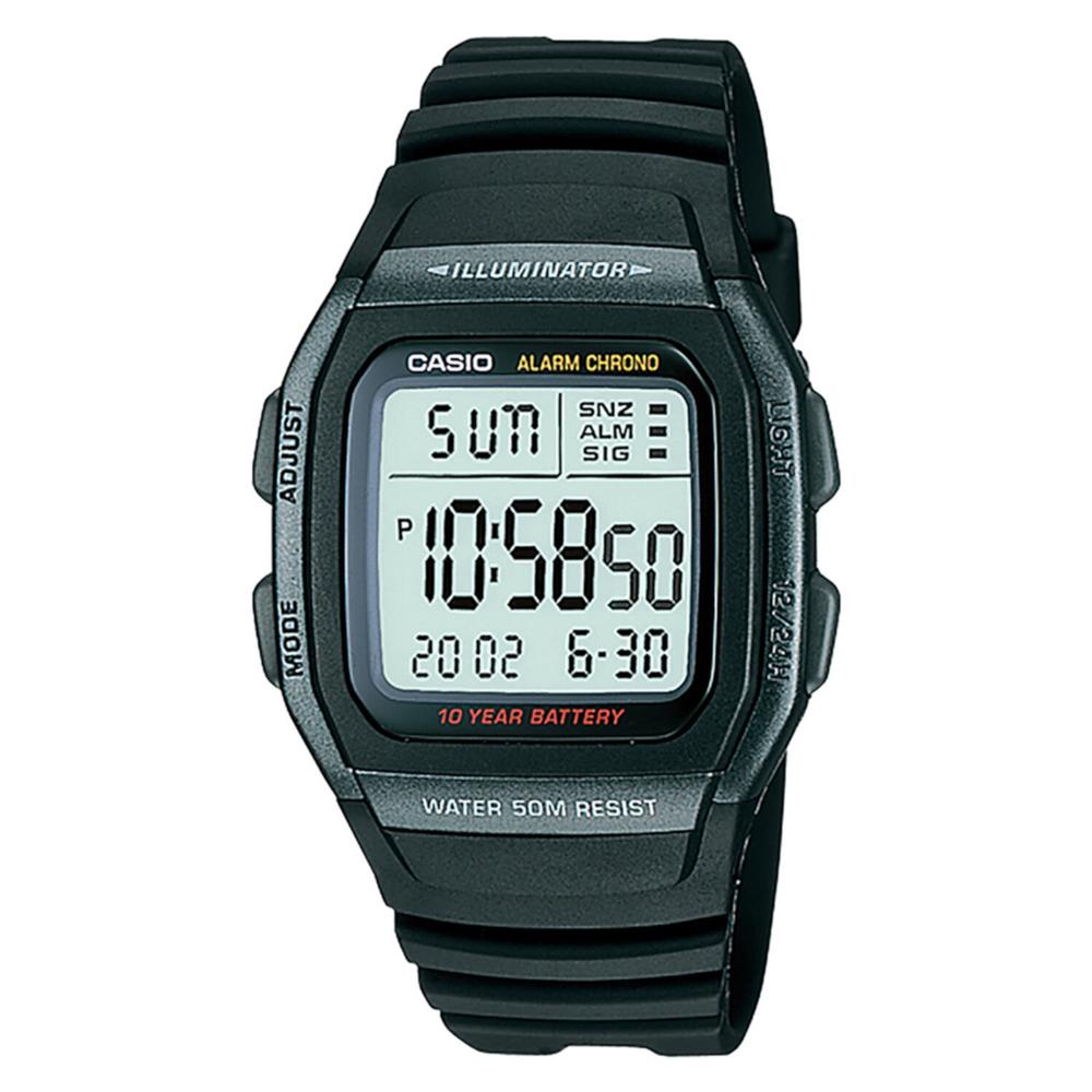 Foto 2 pulgar | Reloj Casio W-96h-1bvcf Illuminator Retro Negro