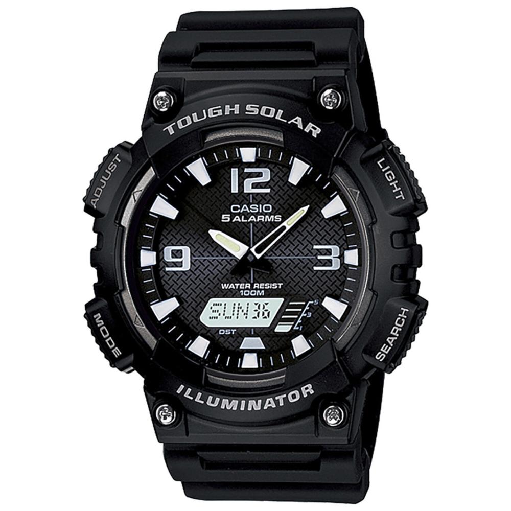 Foto 2 pulgar | Reloj Casio Tough Solar World Time Negro para hombre