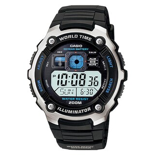 Foto 1 | Reloj Casio Ae-2000w-1avcf World Time 10 Year Battery Illuminator Negro
