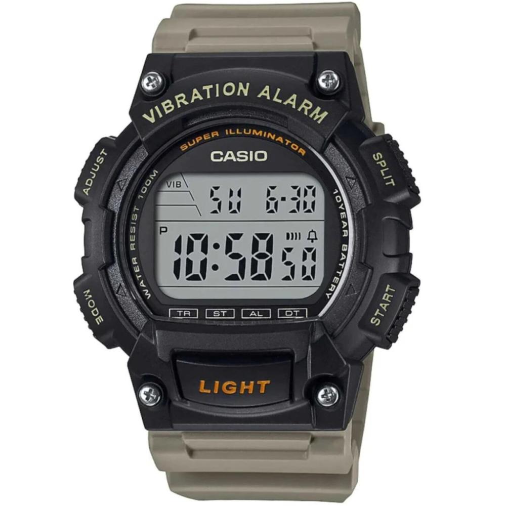 Reloj Casio W-736h-5avcf Vibration Alarm Super Illuminator Negro