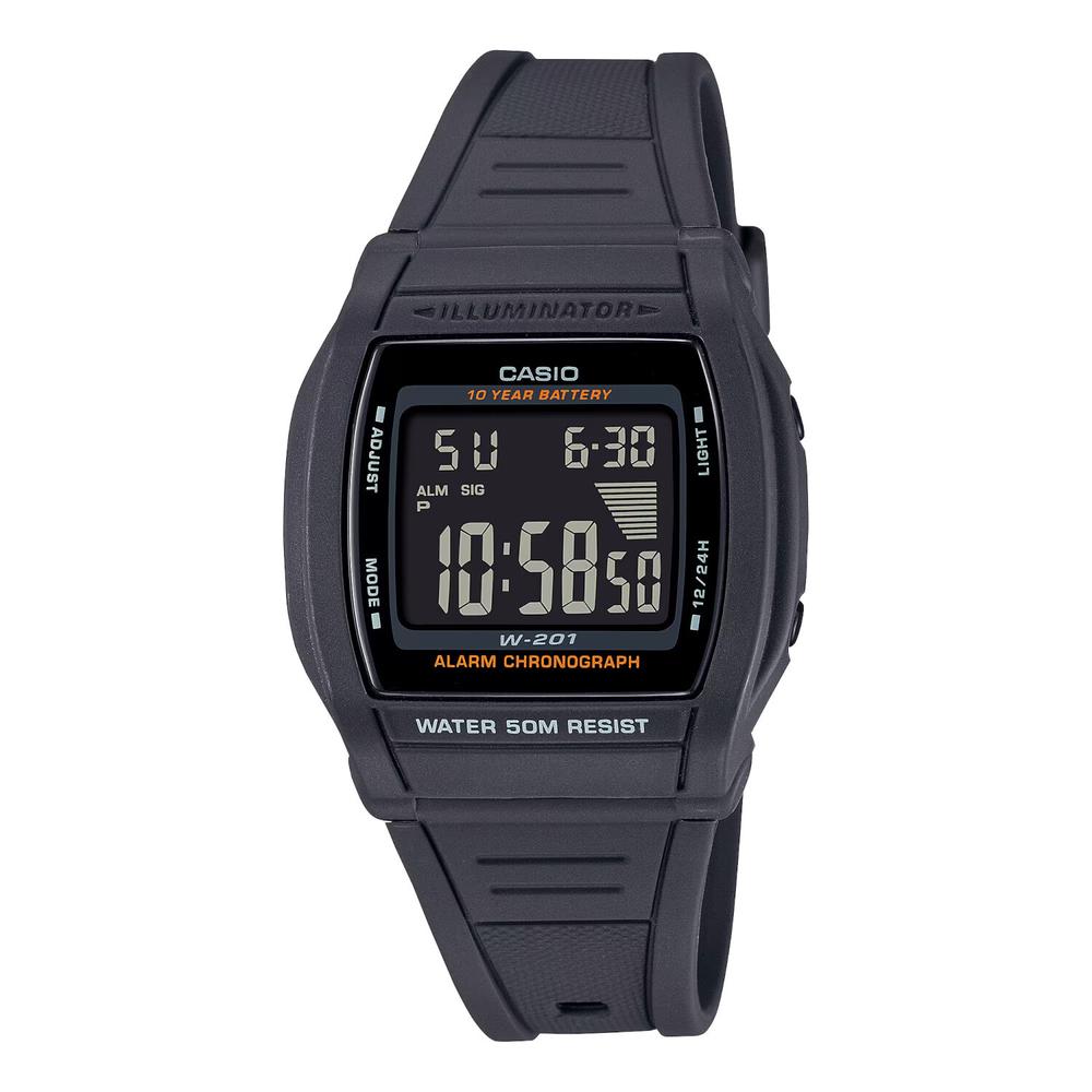 Foto 2 pulgar | Reloj Casio W-201-1bvcr Illuminator Gris