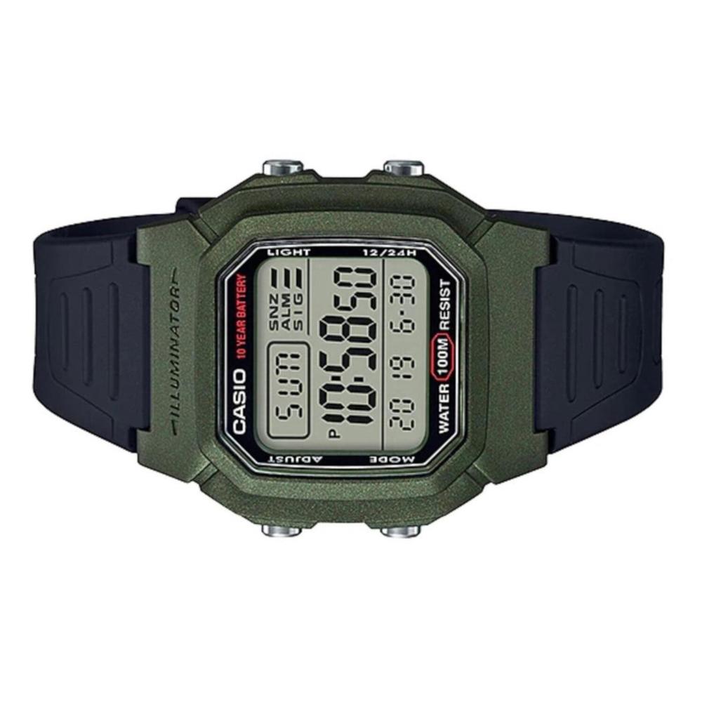 Foto 3 pulgar | Reloj Casio W-800HM-3AVCF Illuminator Retro Dual Time Negro - Doble Hora