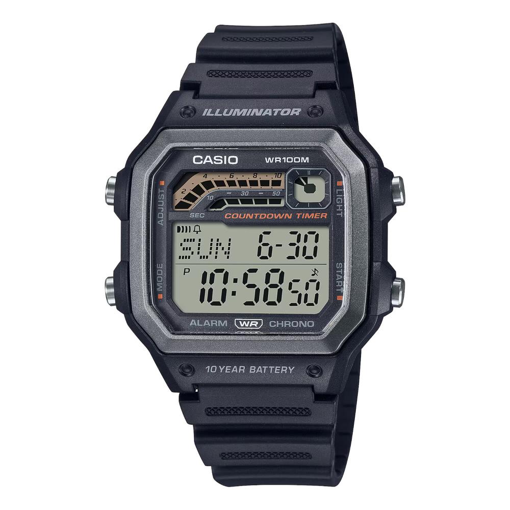 Reloj Casio Ws-1600h-1avcf Iluminator Negro