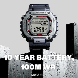Foto 2 | Reloj Casio Mwd-110h-1avcf Illuminator Multifunción Negro
