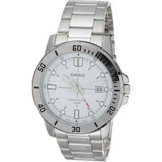 Foto 1 | Reloj Casio Clásico Ejecutivo Plateado