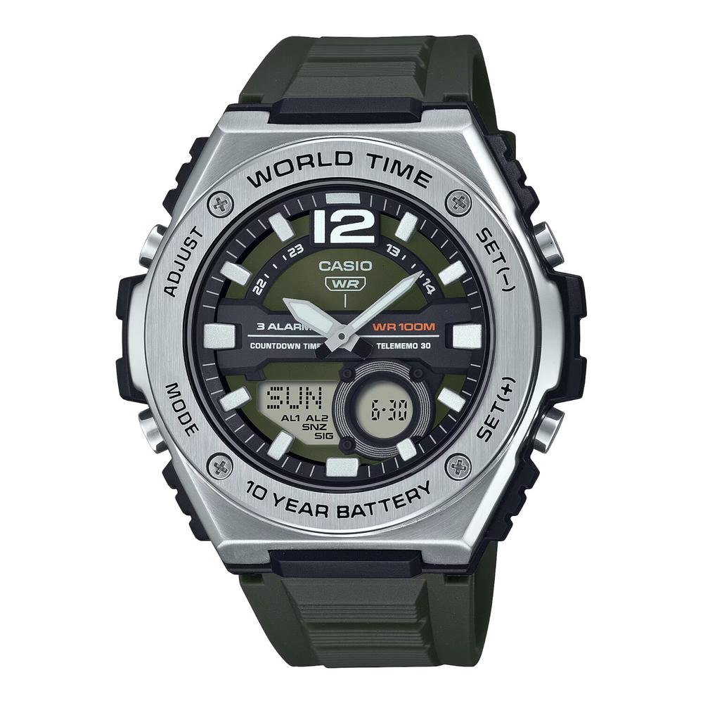 Reloj Casio Mwq-100-3avcf Word Time Negro