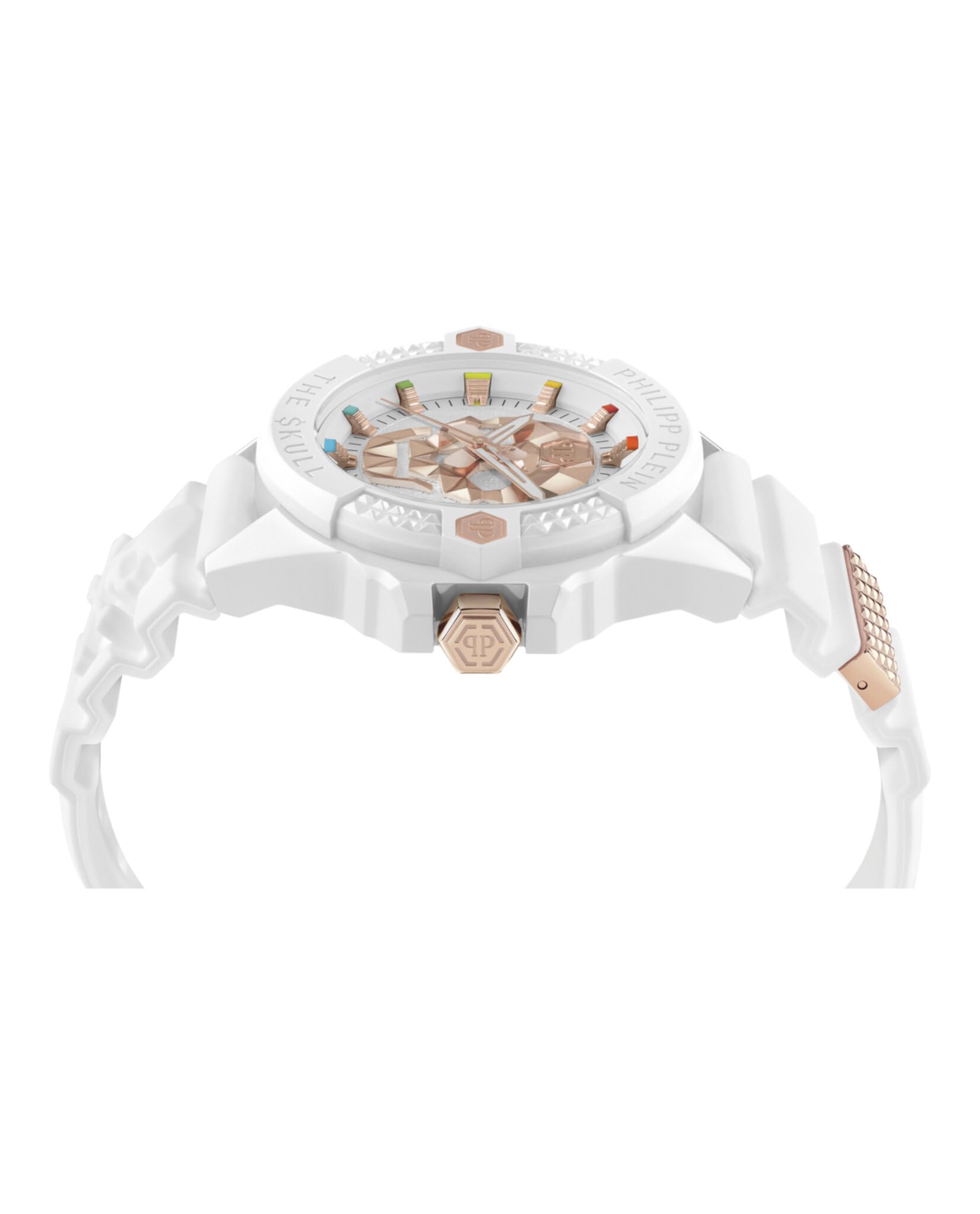 Foto 3 pulgar | Reloj Philipp Plein The $kull Collection Blanco para Hombre - Venta Internacional