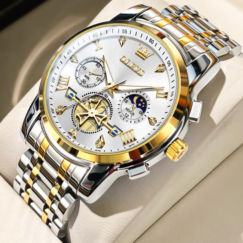 Foto 4 pulgar | Reloj OLEVS Acero Inoxidable para Hombre - Venta Internacional