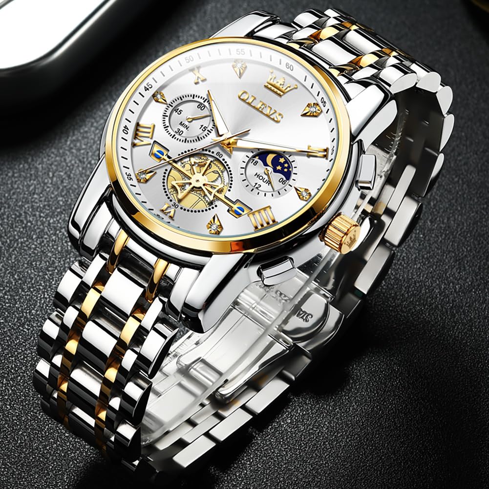 Foto 8 pulgar | Reloj OLEVS Acero Inoxidable para Hombre - Venta Internacional