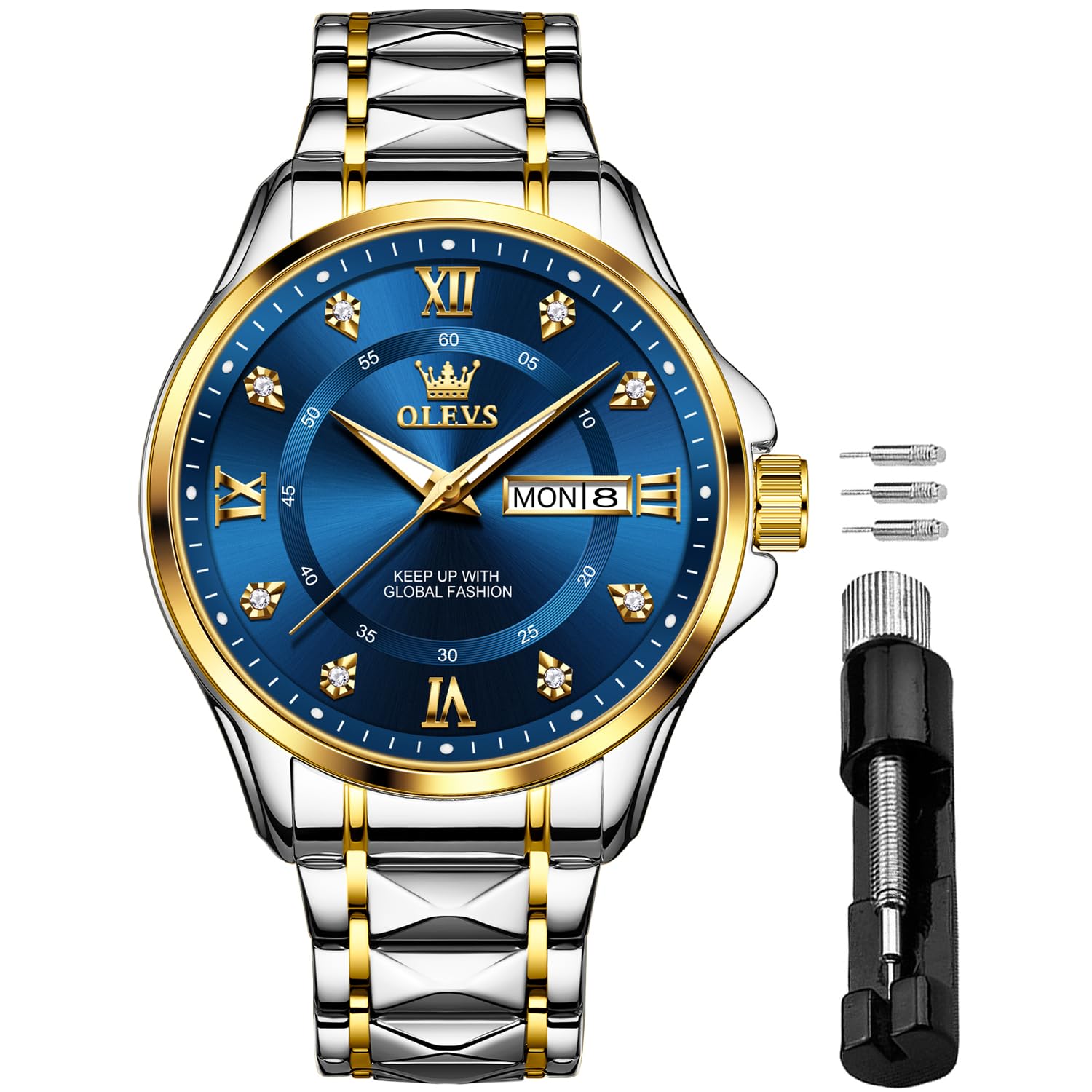 Foto 2 pulgar | Reloj OLEVS Diamond Business Dress Analog Quartz para Hombre - Venta Internacional