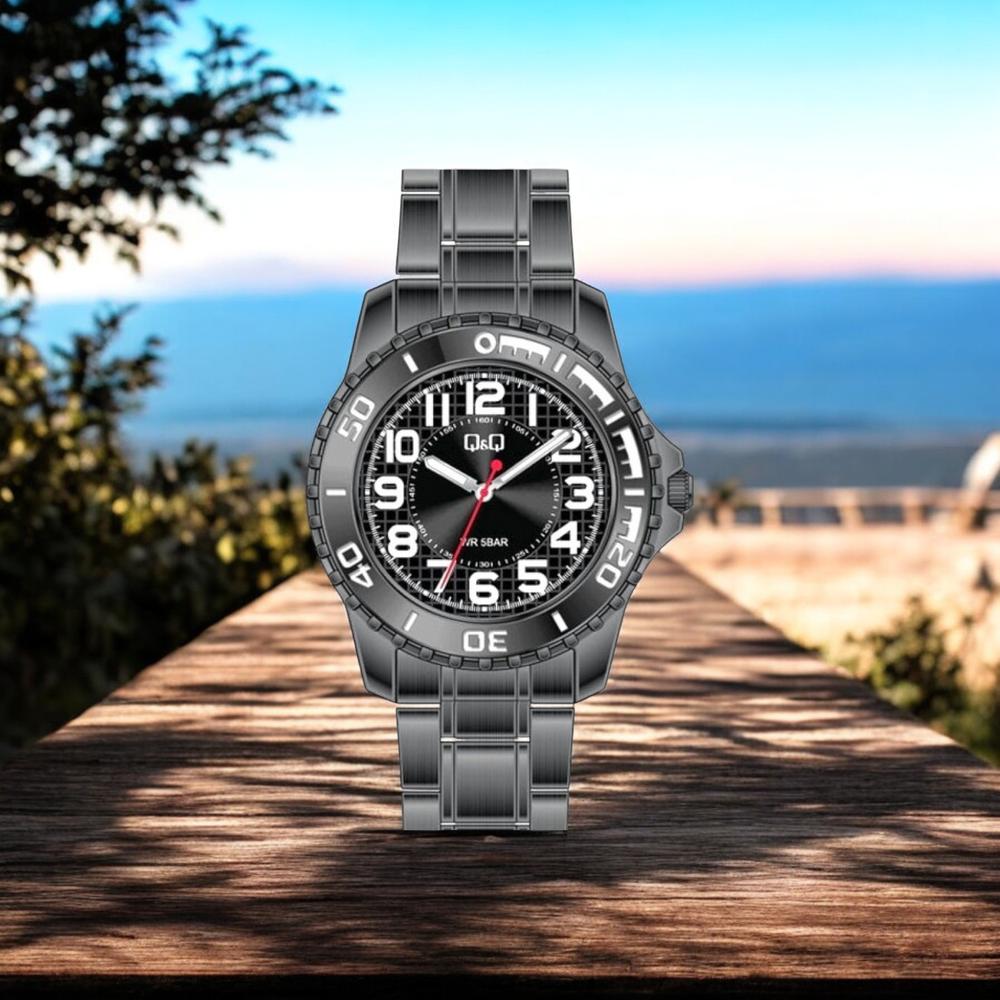 Foto 3 pulgar | Reloj Q&q Q36b-500py Men´s-negro