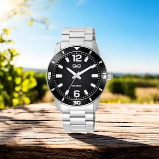 Foto 2 | Reloj Q&q Q85b-005py Men´s-acero