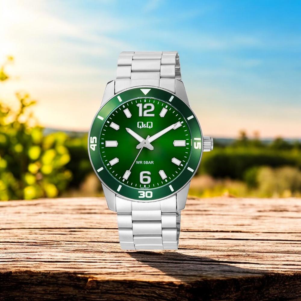 Foto 2 | Reloj Q&q Q85b-003py Men´s-acero