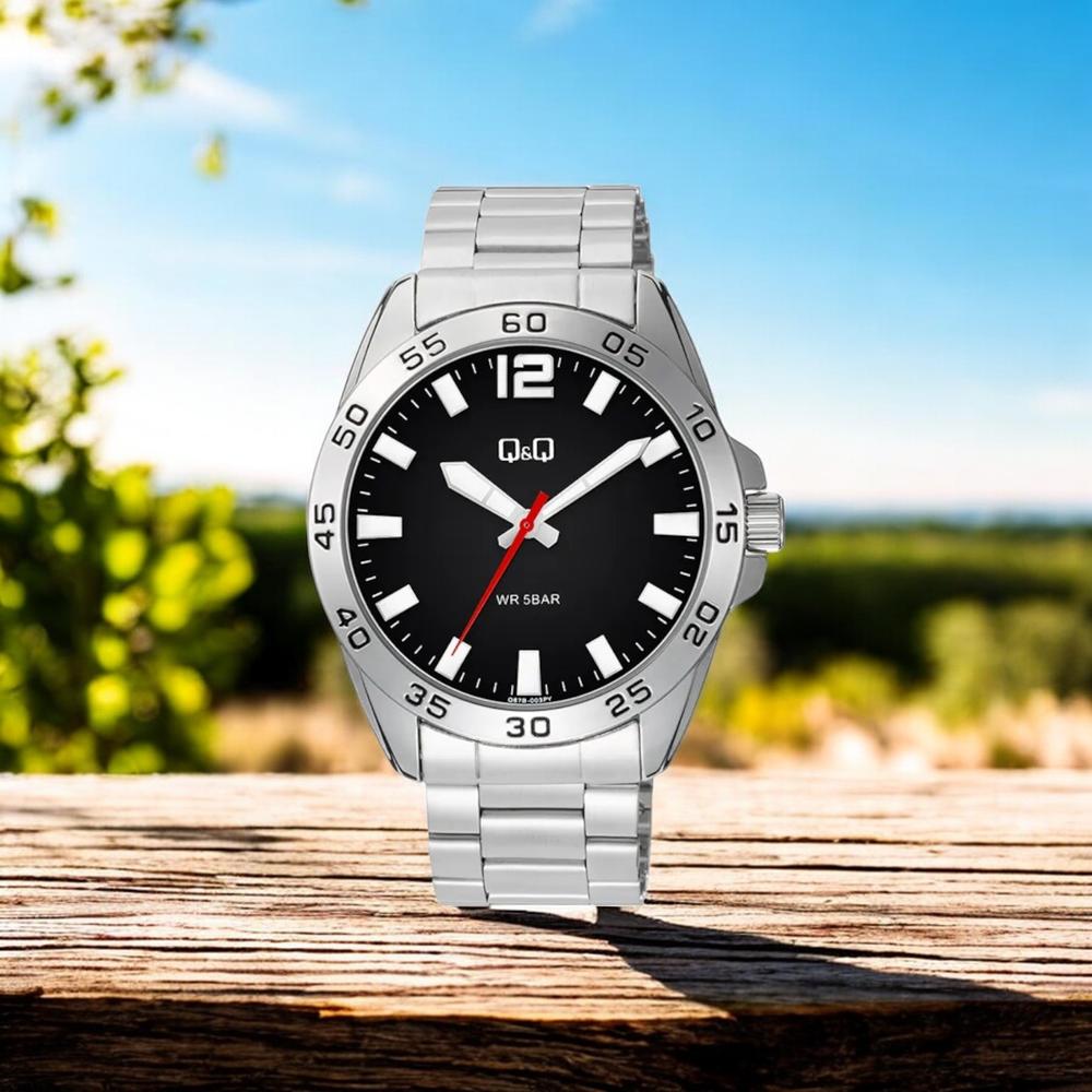 Foto 3 pulgar | Reloj Q&q Q87b-003py Men´s-acero