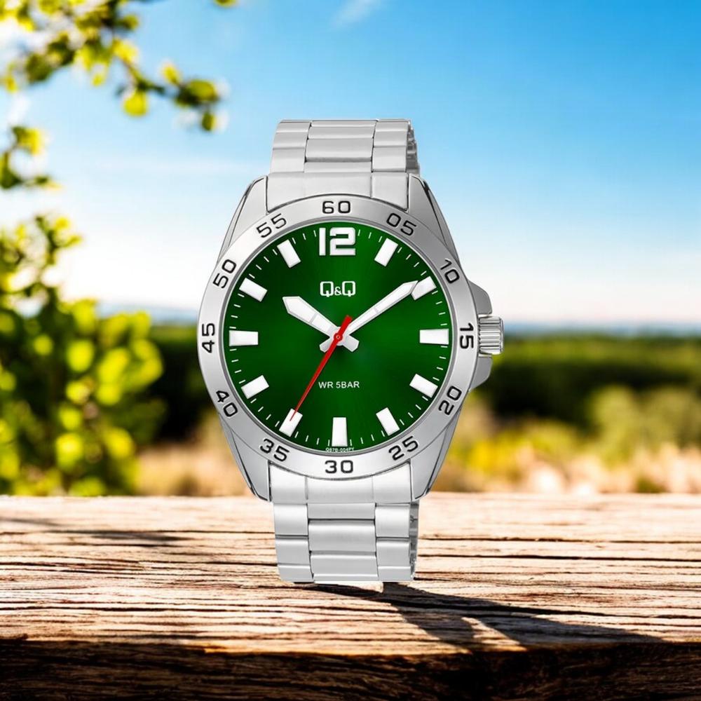 Foto 3 pulgar | Reloj Q&q Q87b-004py Men´s-acero