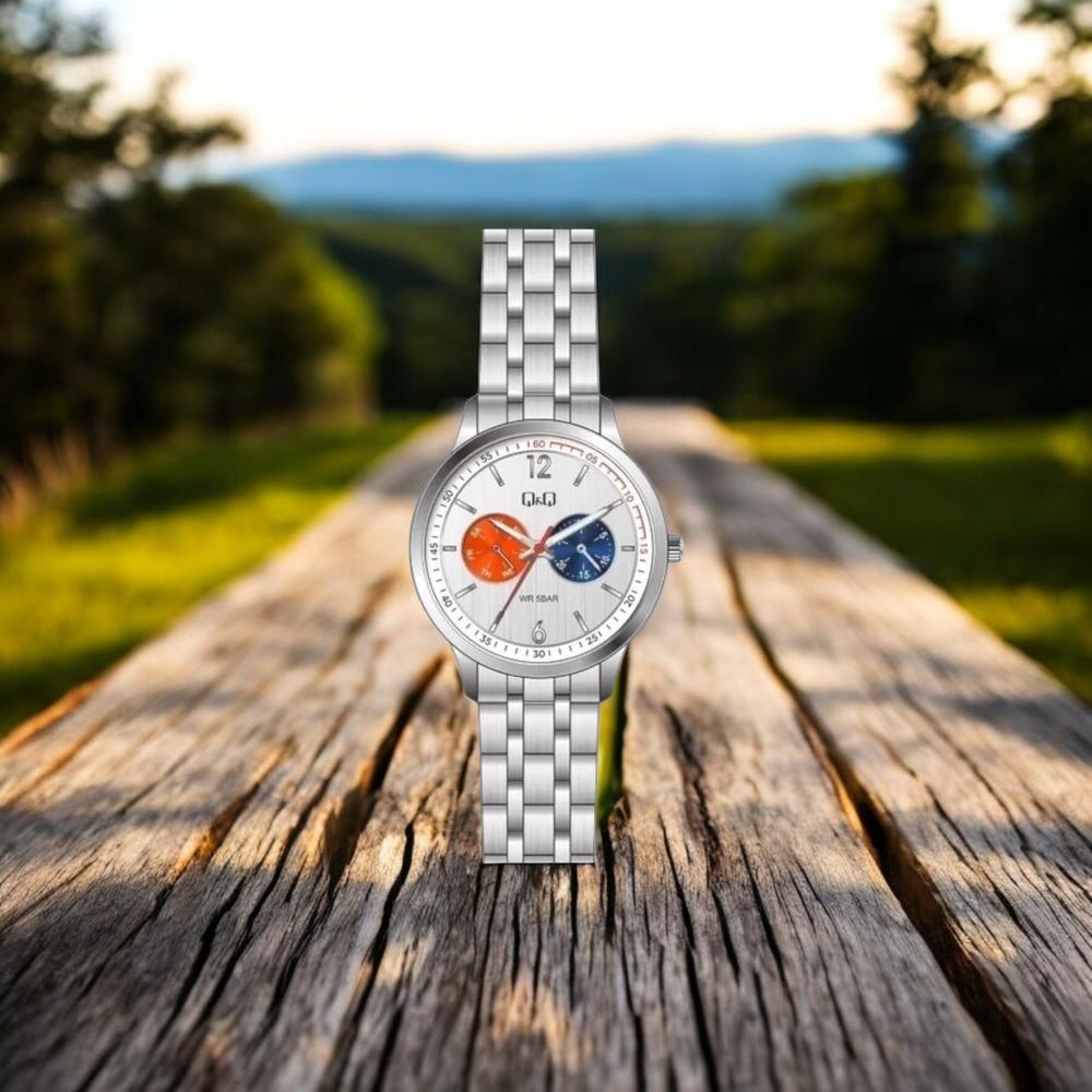 Foto 2 | Reloj Q&q A01a-500py Men´s-acero
