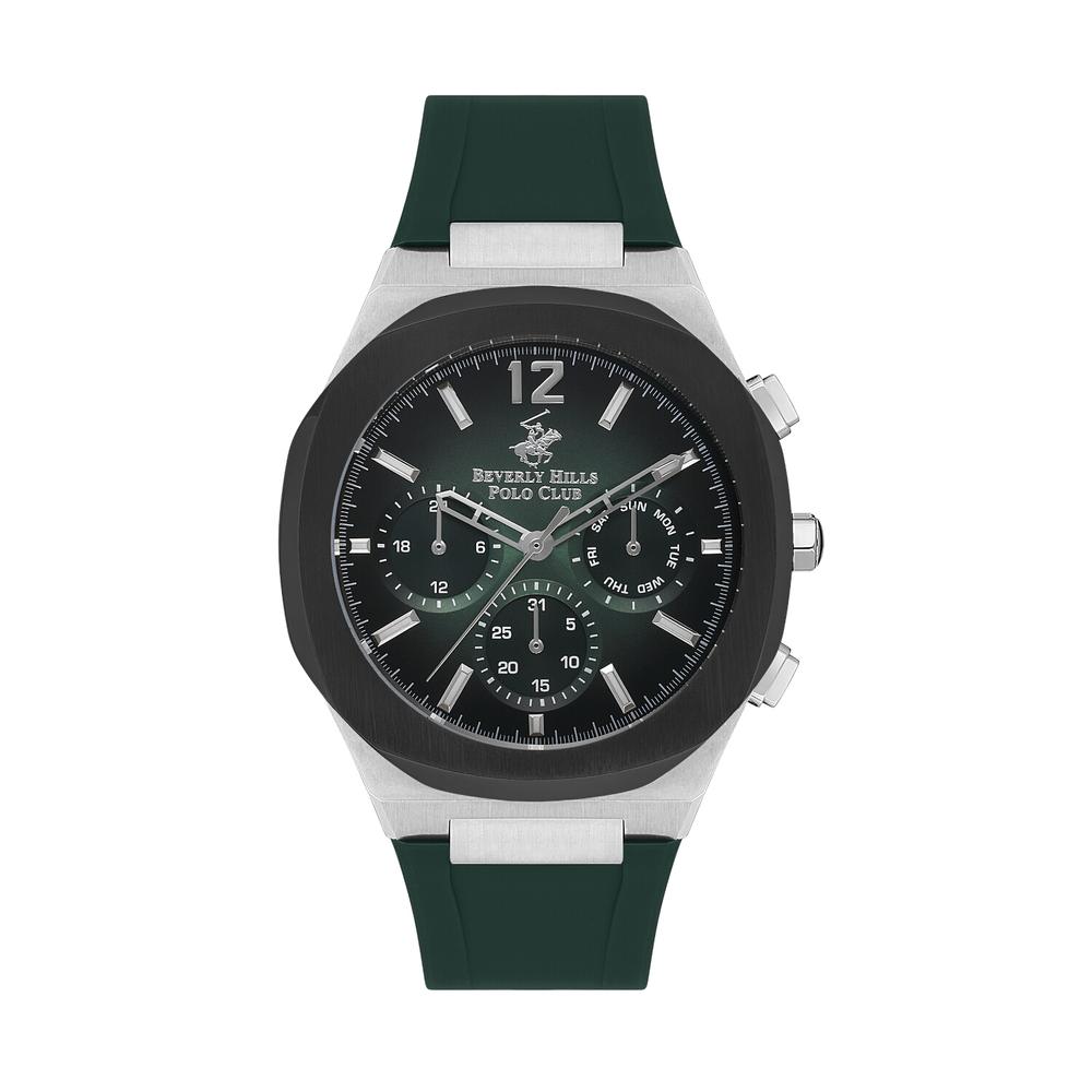 Reloj Beverly Hills Polo Club Mens Casual Verde para Hombre