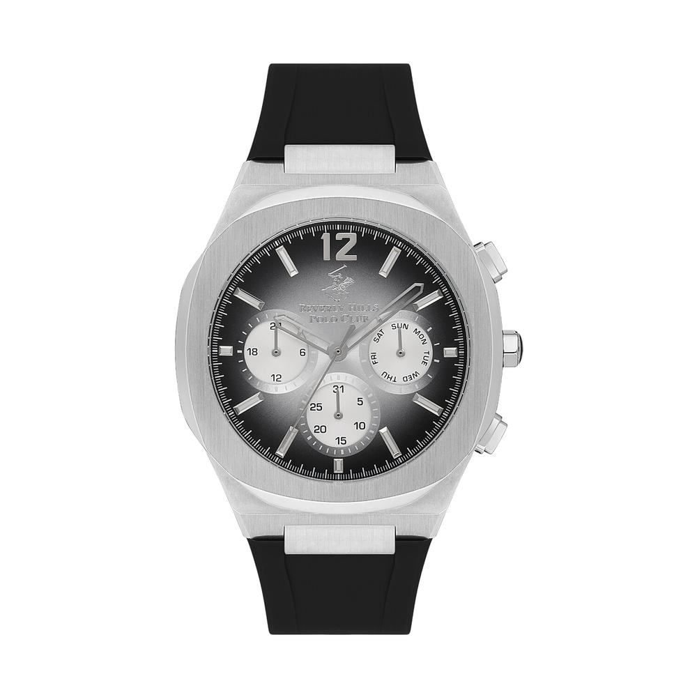 Reloj Beverly Hills Polo Club Mens Casual Negro para Hombre