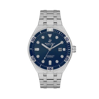 Foto 1 | Reloj Beverly Hills Polo Club Mens Automatic Saphire Acero para Hombre