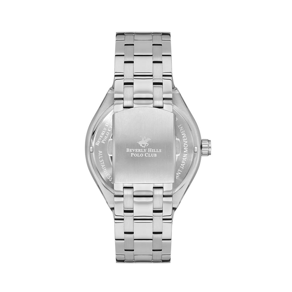 Foto 4 pulgar | Reloj Beverly Hills Polo Club Mens Automatic Saphire Acero para Hombre
