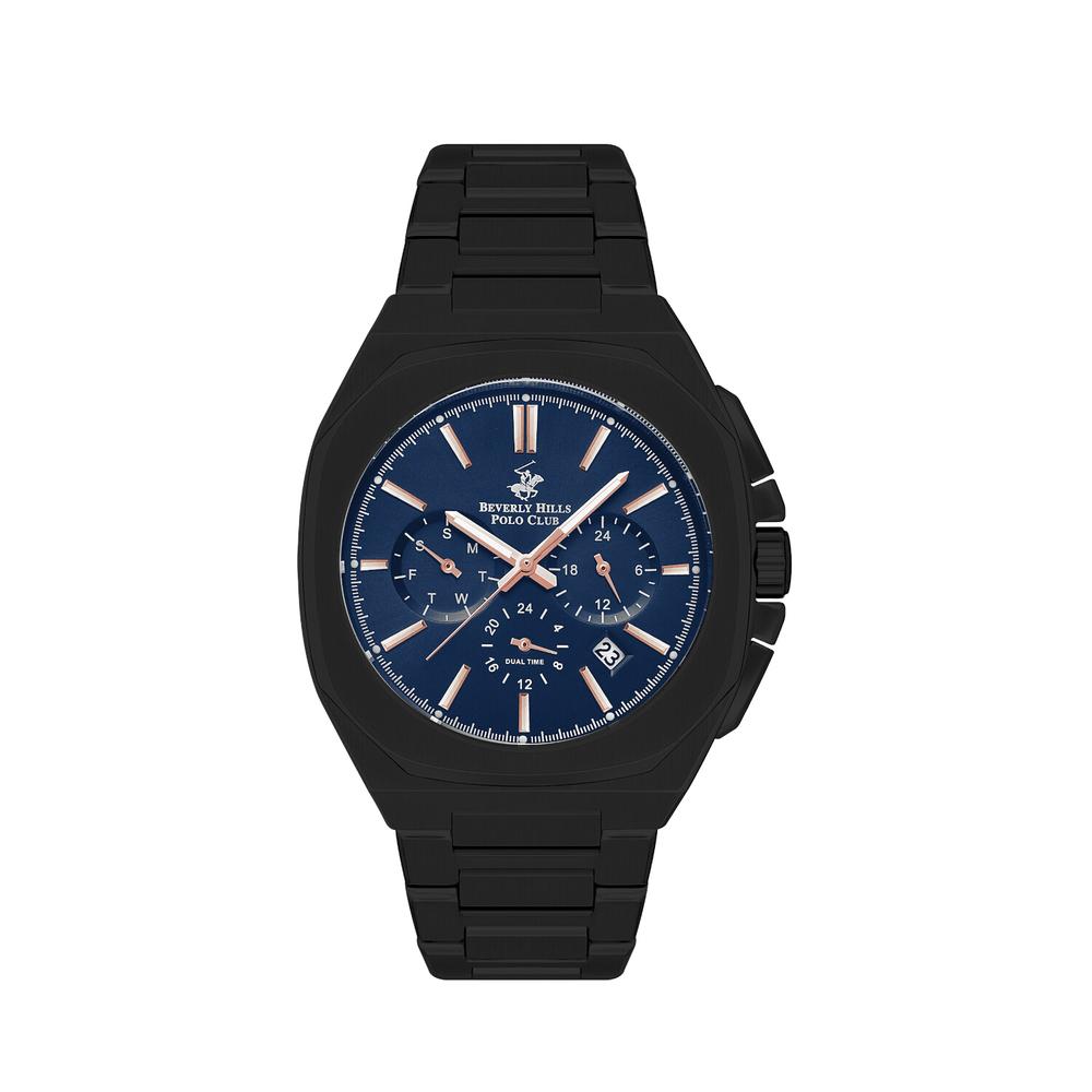 Reloj Beverly Hills Polo Club Bp3210x.090 para Hombre Dual Time Negro