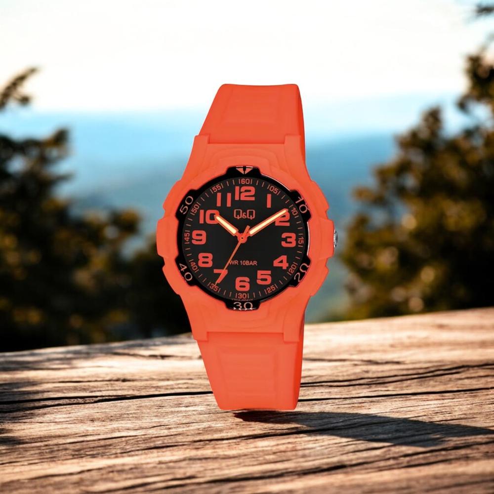 Foto 2 | Reloj Q&q V31a-004vy Naranja