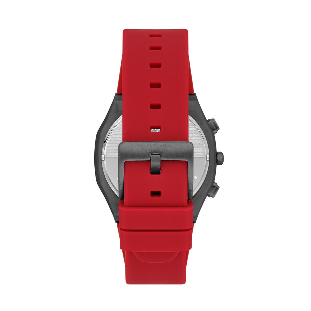 Foto 4 pulgar | Reloj Beverly Hills Polo Club Mens Casual Rojo para Hombre