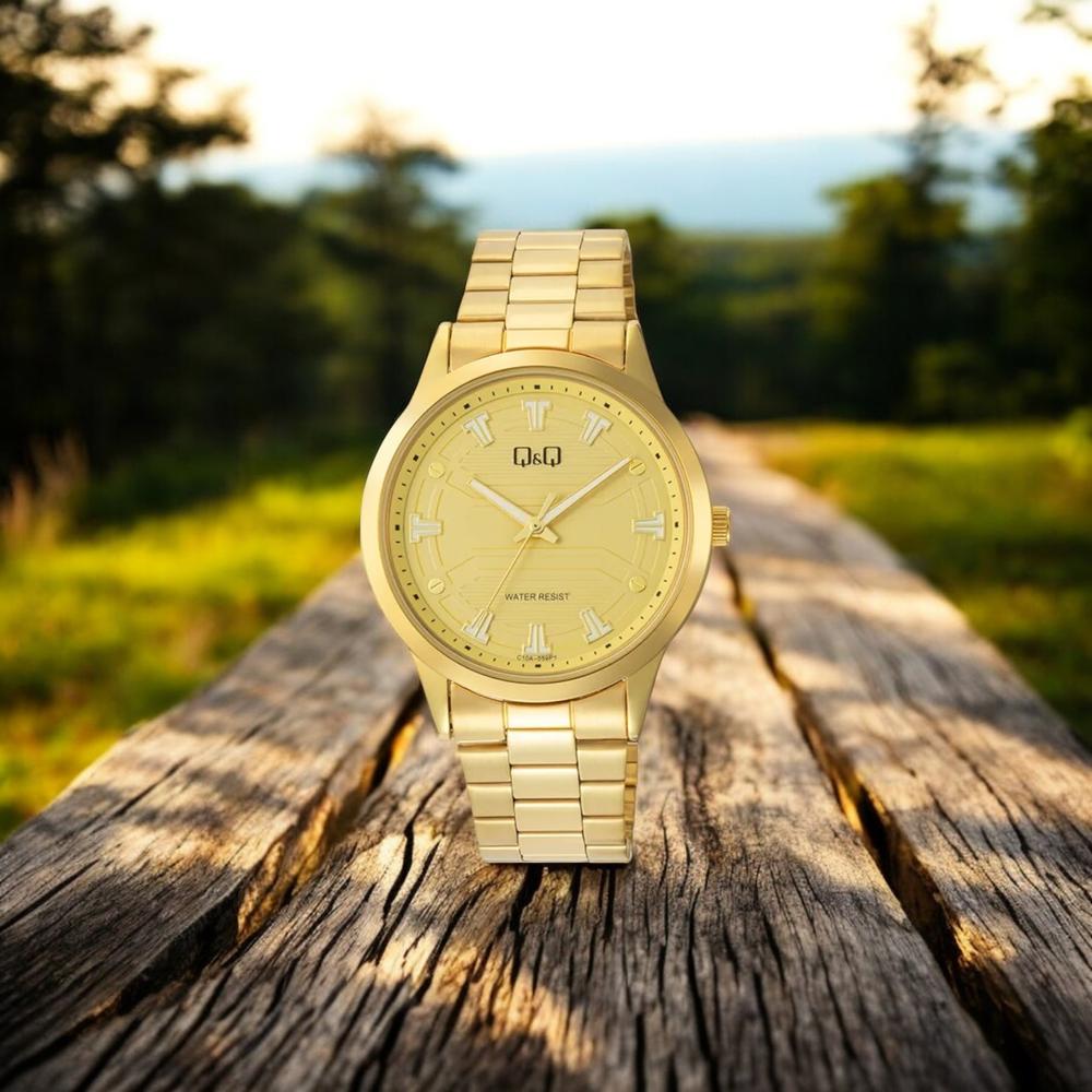 Foto 3 pulgar | Reloj Q&q C10a-059py Men's Dorado