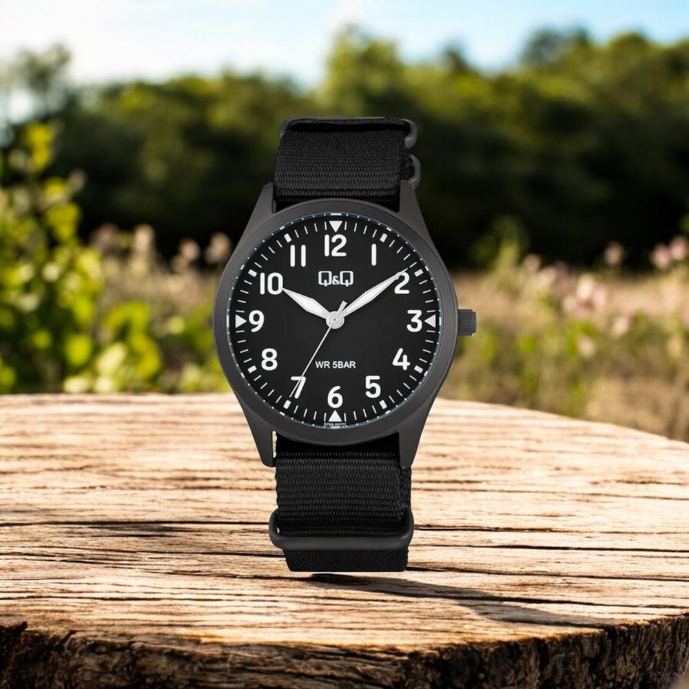 Foto 3 pulgar | Reloj Q&Q Q76B-007PY Negro para Hombre