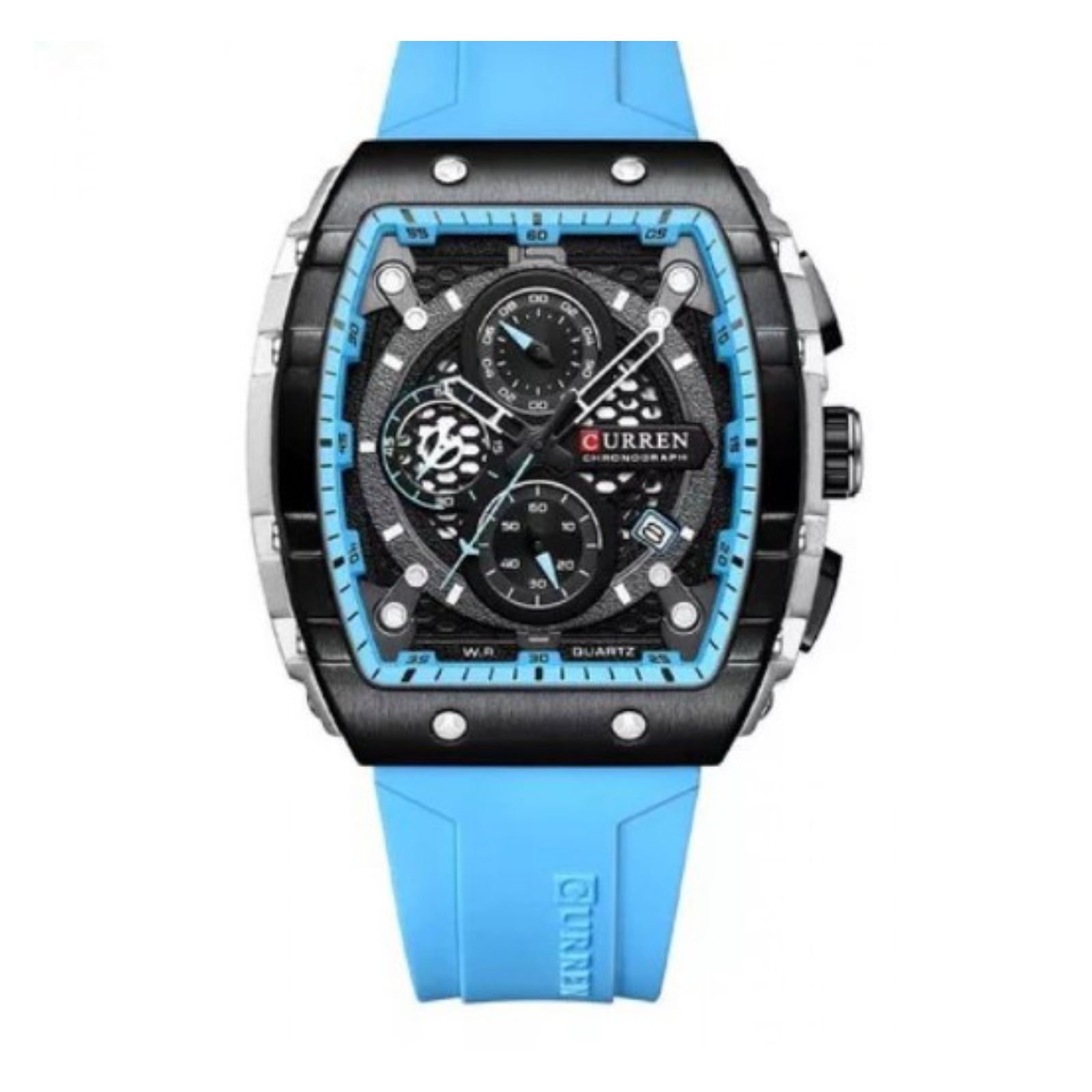 Reloj de Pulsera Curren 8442 KRED8221 Caja de Acero Inoxidable Tono Negro y Tablero Negro
