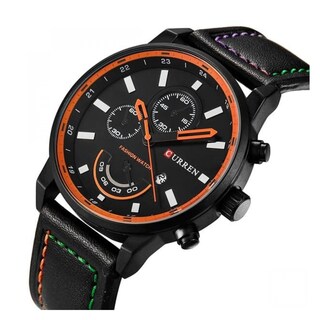 Foto 2 | Reloj de Pulsera Curren Krea KREA9401230101 Caja de Acero Inoxidable Tono Negro y Tablero Negro