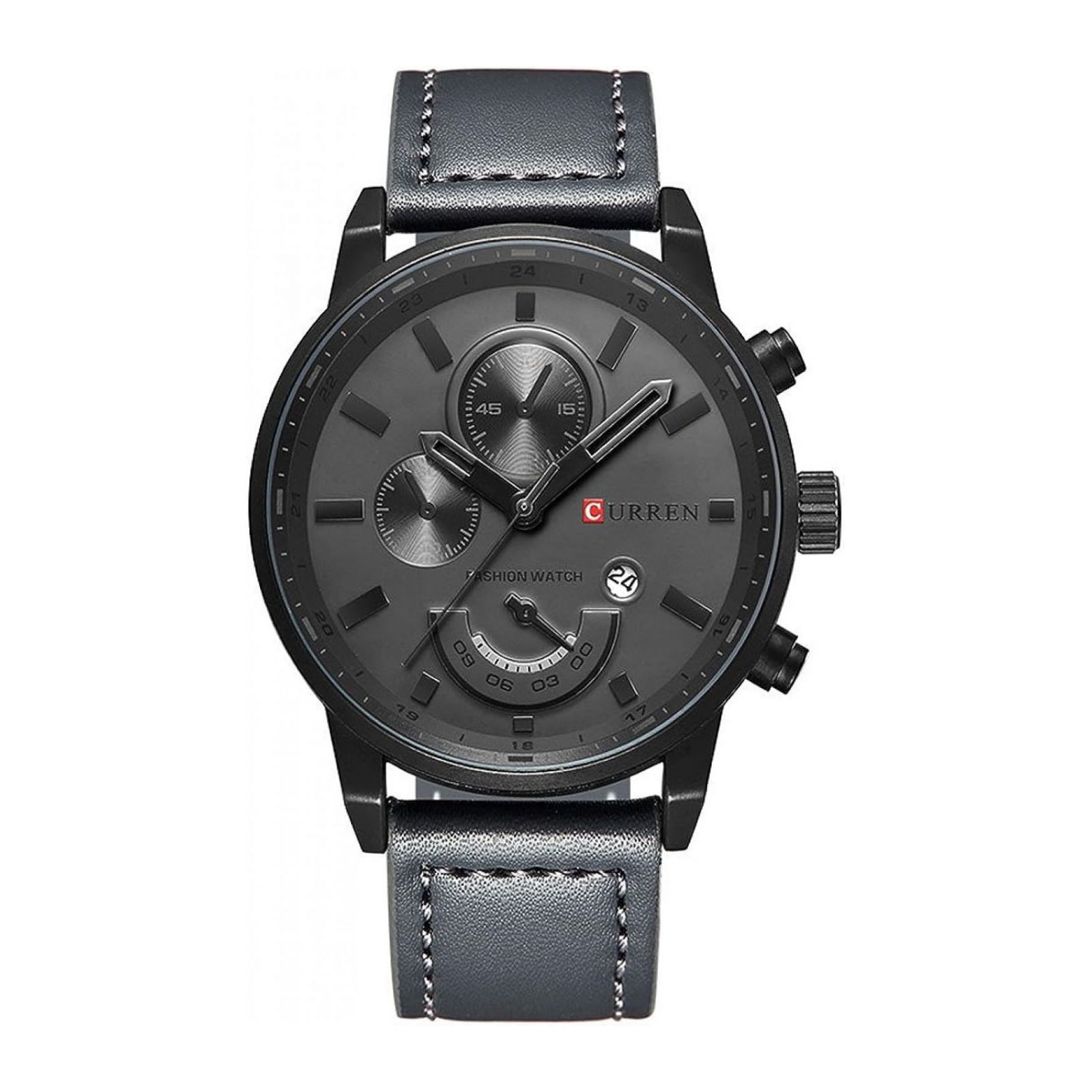 Reloj de Pulsera Curren Krea KREA9401010101 Caja de Acero Inoxidable Tono Negro y Tablero Azul