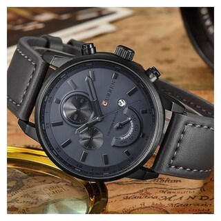 Foto 3 | Reloj de Pulsera Curren Krea KREA9401010101 Caja de Acero Inoxidable Tono Negro y Tablero Azul