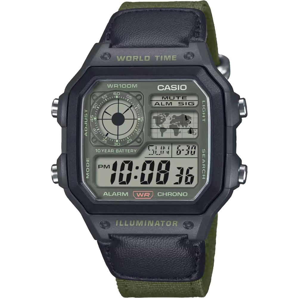 Reloj Casio Ae-1200whub-3avcf Illuminator-negro